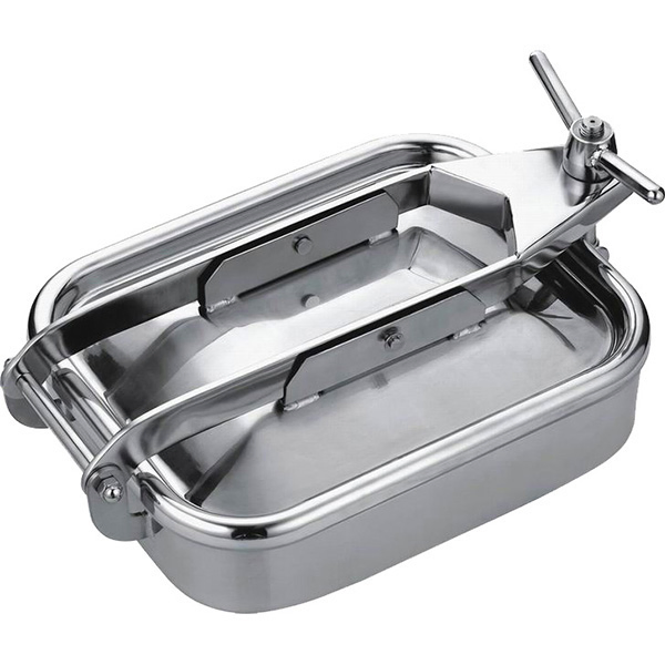 Sanitary Stainless Steel SS304 SS316L Square Shape Cover Beer Tank Manway