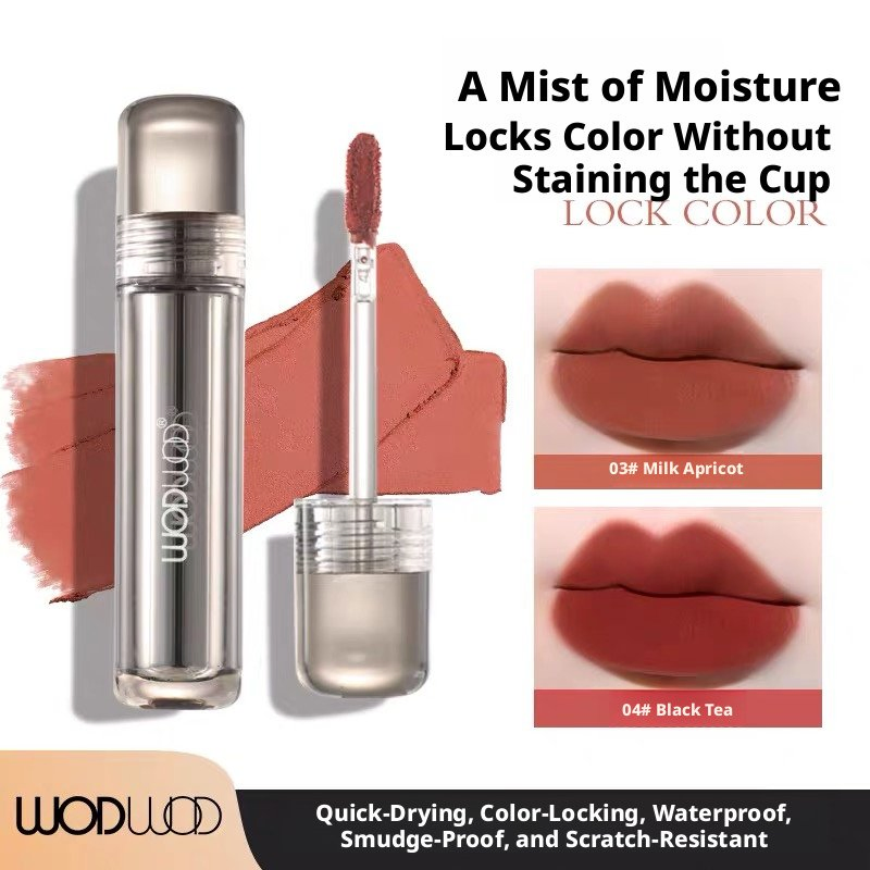 Wholesale Customization Water Mist Texture Lock Color Lustrous Non Sticky High Coverage Velvety Sheer Lip Gloss