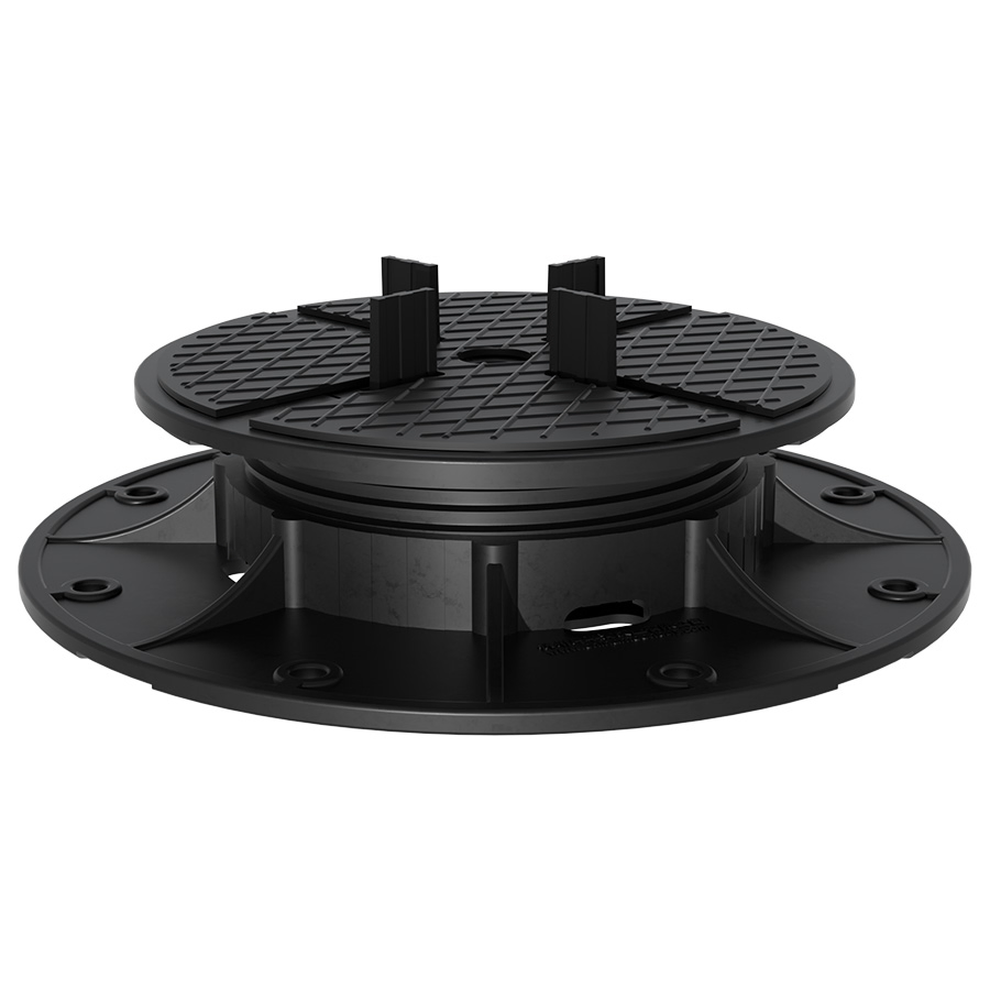 Raised Outdoor Flooring Decking Self Leveling Plastic Pedestal Support