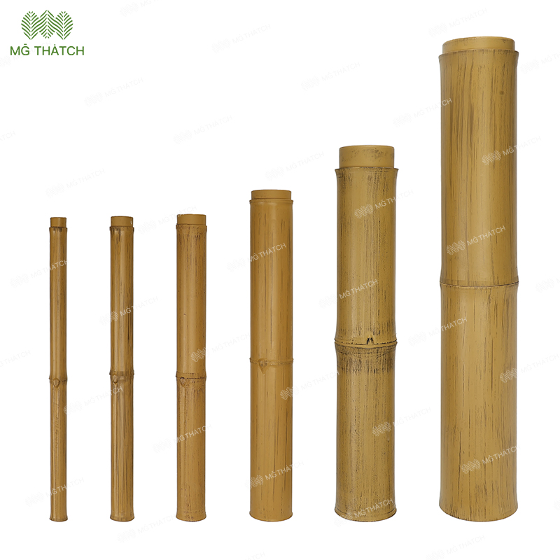 Diameter 17, 26, 36, 48, 68, 80, 100mm Fireproof Synthetic Plastic Bamboo Poles Stick Stake Canes