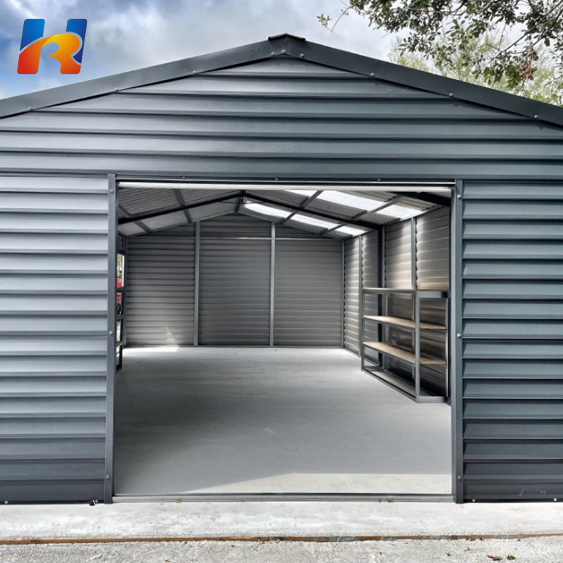 Custom Light Gauge Steel Structure Prefabricated Garage for Car Parking and Workroom