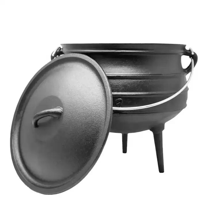 Чугунный котелок для костра Potjie Pot с тремя ножками