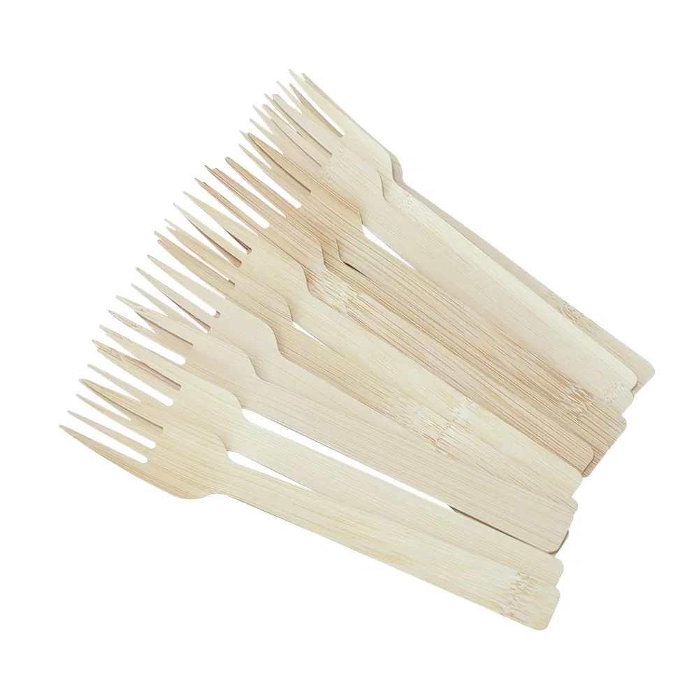 Bamboo Spork Fork 100% Biodegradable Bamboo Fork and Spoon and Knife Bamboo Cutlery
