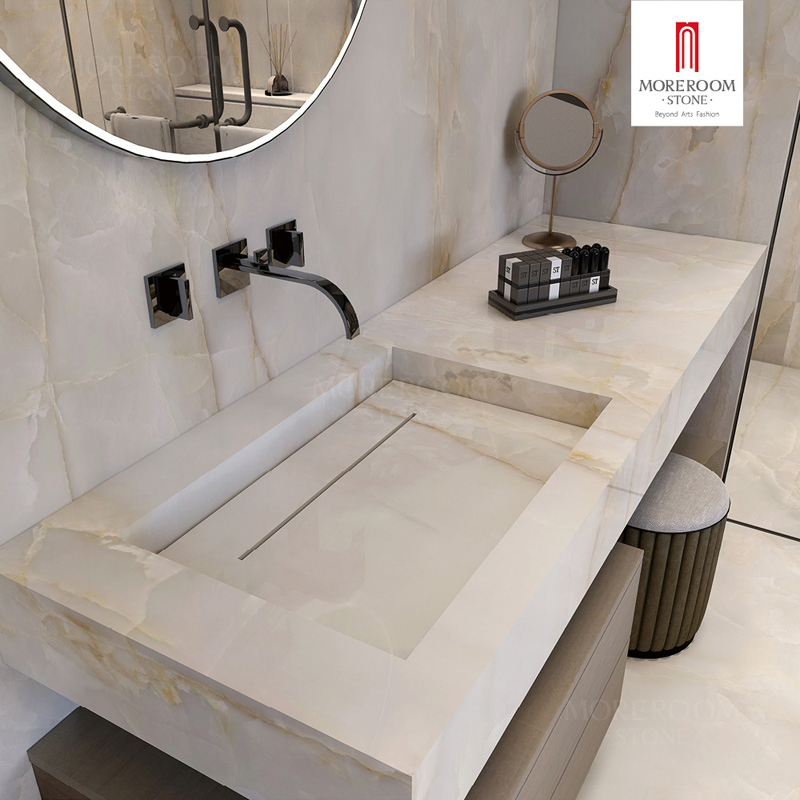 Thin Porcelain Slab Snow White Marble Texture Tiles for Furniture Surfacing Decoration