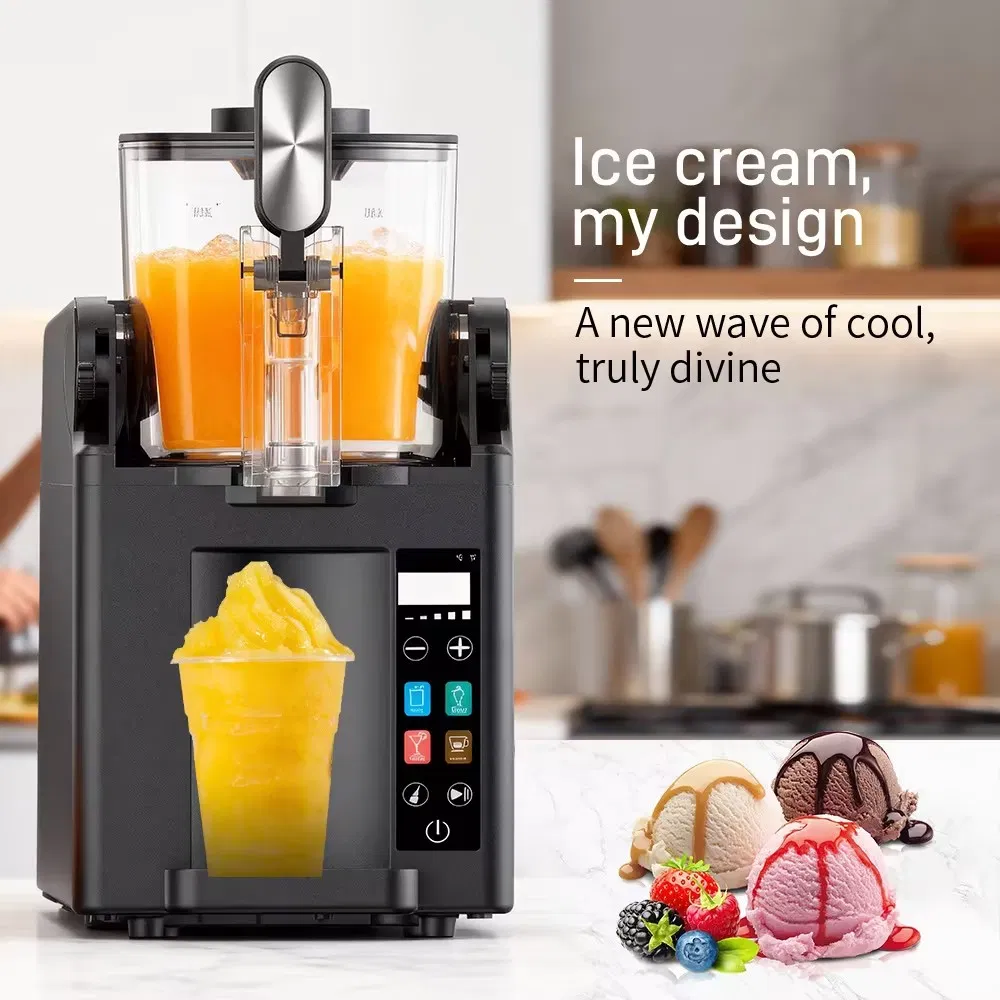 Maquinaria Para Fabricar Hielo Ice Maker Slush Machine Beverage Slushy Maker Single-Tank Frozen Drink Slushie Machine for Ice Cream & Smoothie