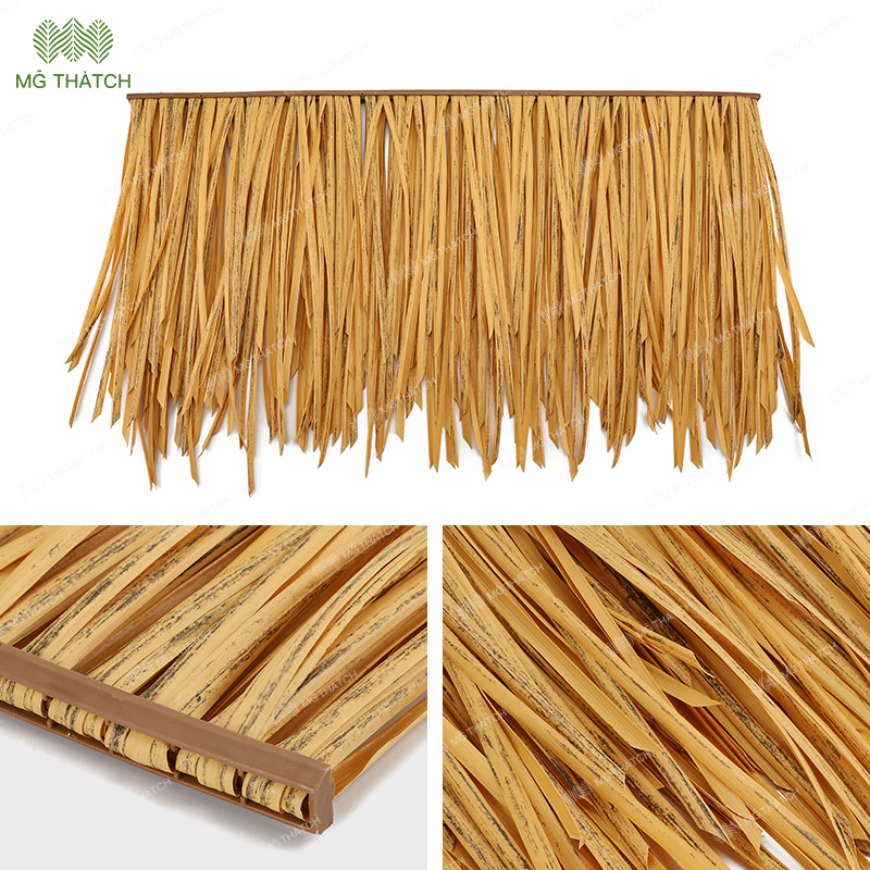 Environmentally-Friendly Thatch Roof Recycled Synthetic Thatch Tile