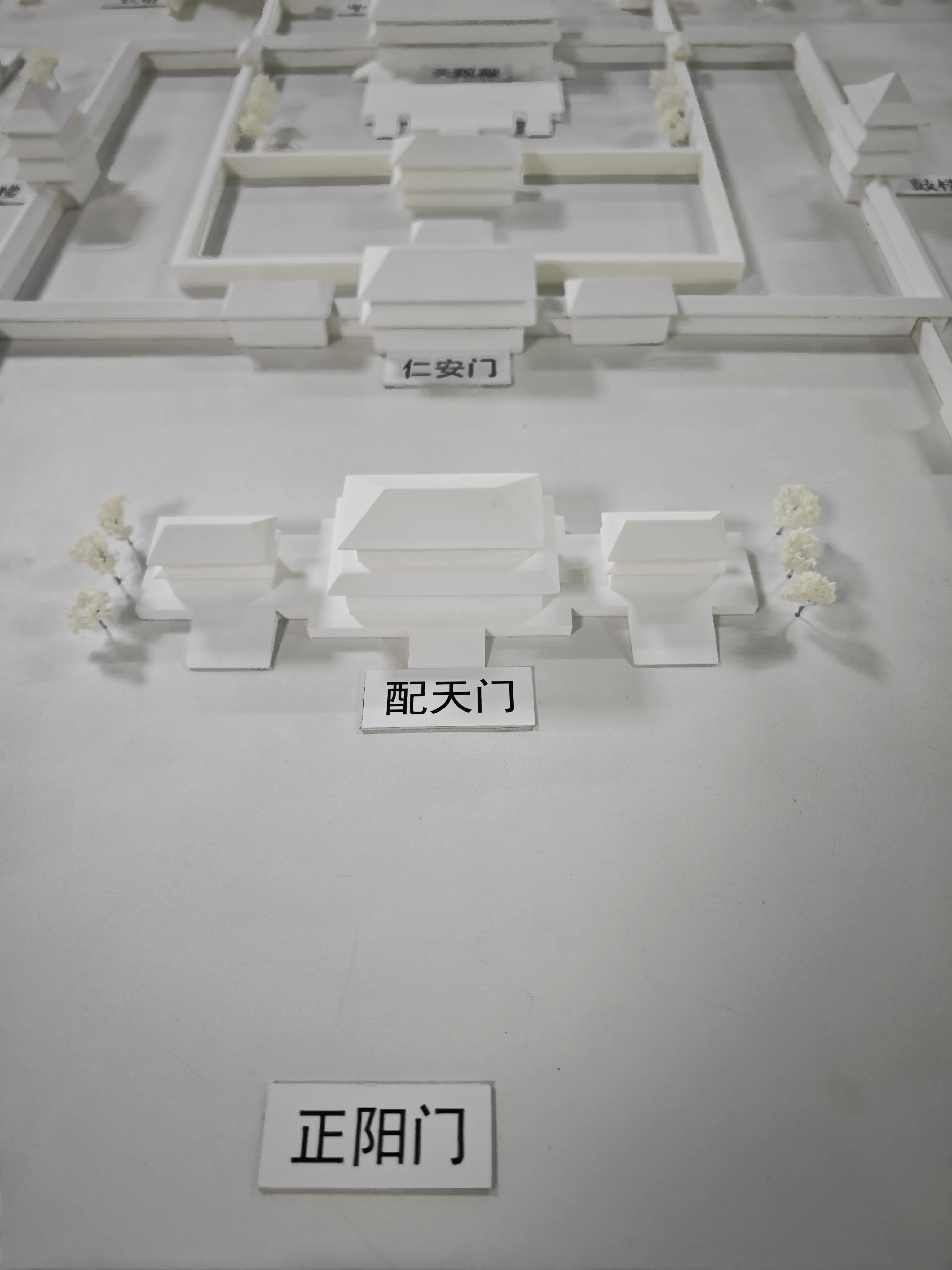 Stunning Hand-Made Sculpture of Ancient Architecture for Exhibition Hall Use