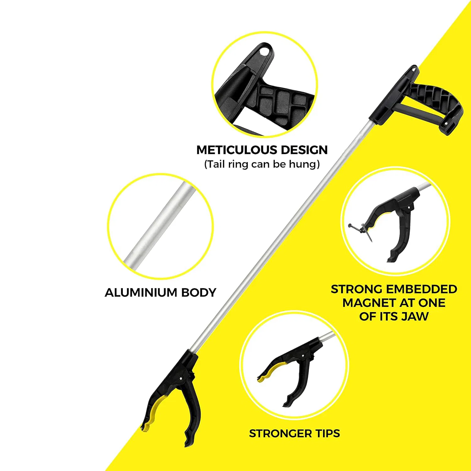 76cm Light Weigt Aluminum Shaft Grabber Tool with magnet for Object Retrieval