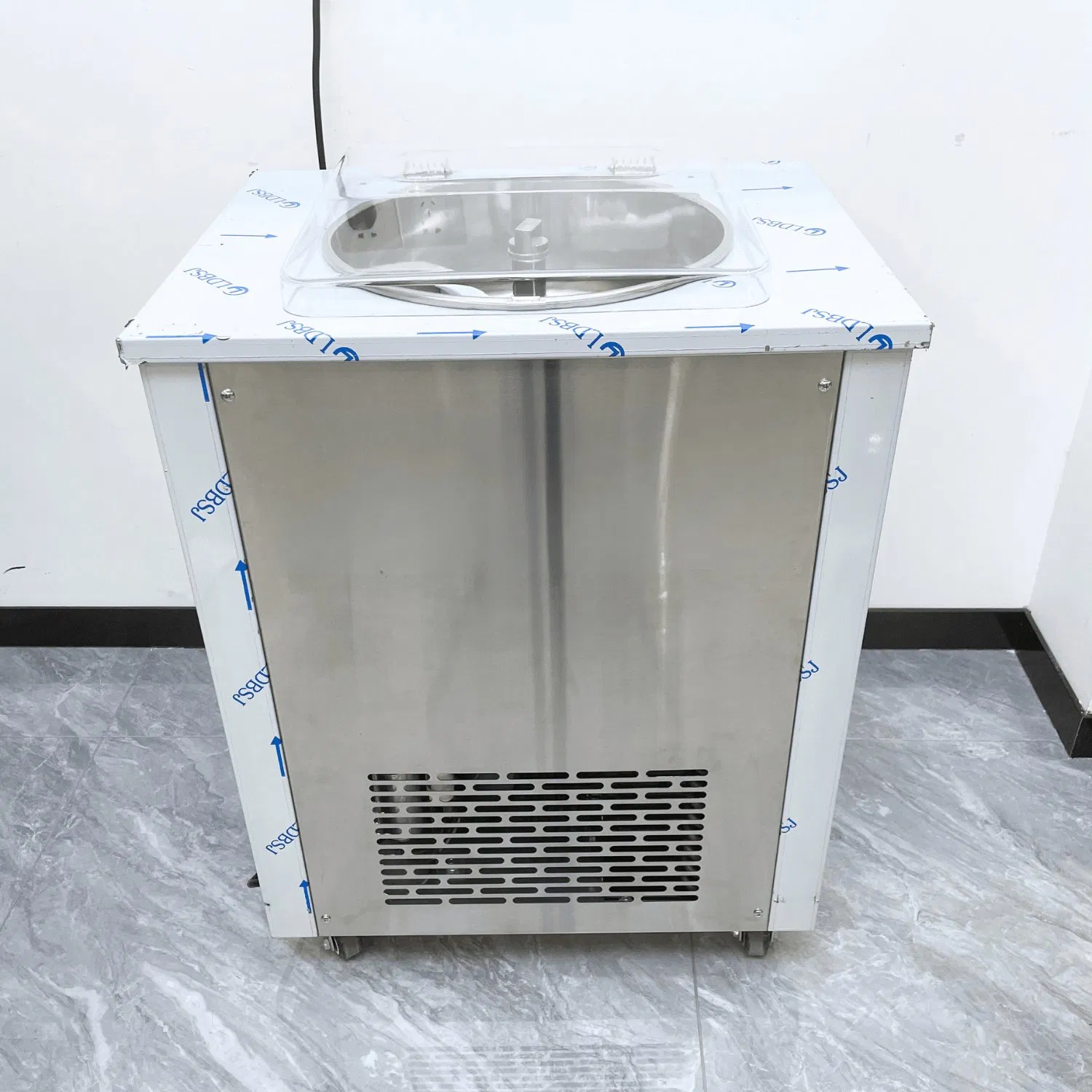 (1200W-220V/50Hz-7L*1) Automatic Single Pot Smoothie Machine Ice Maker Fried Ice Cream Machine for Slushie Machine with Stainless Steels
