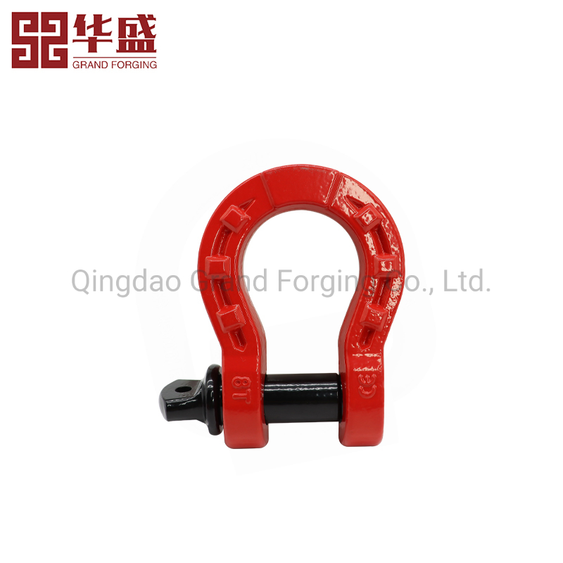 Self-Design High Tension Alloy Steel Forged D Shackle Trailer Shackle