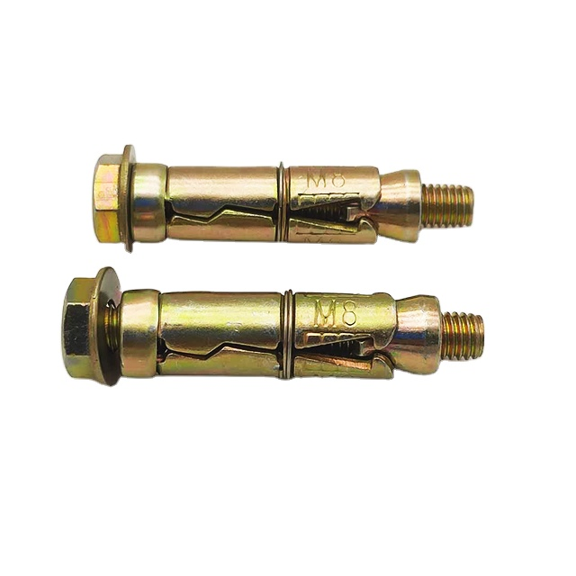 Анкерный болт с желтым цинковым покрытием