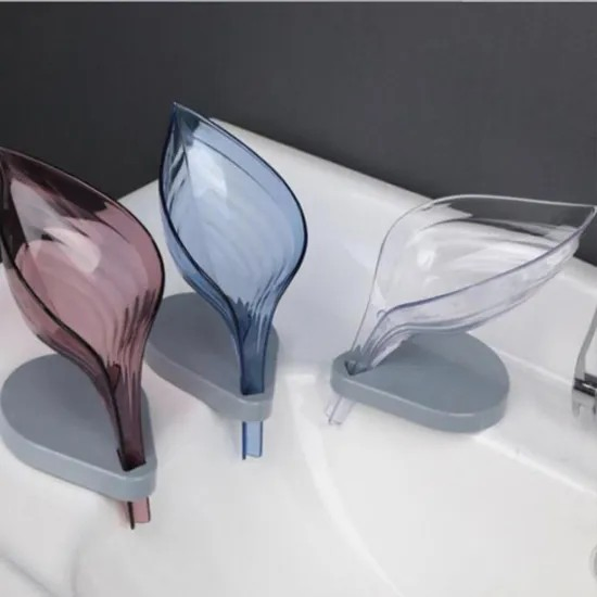 Leaf-Shaped Soap Dish Holder for Effective Drainage and Storage Hh004_20