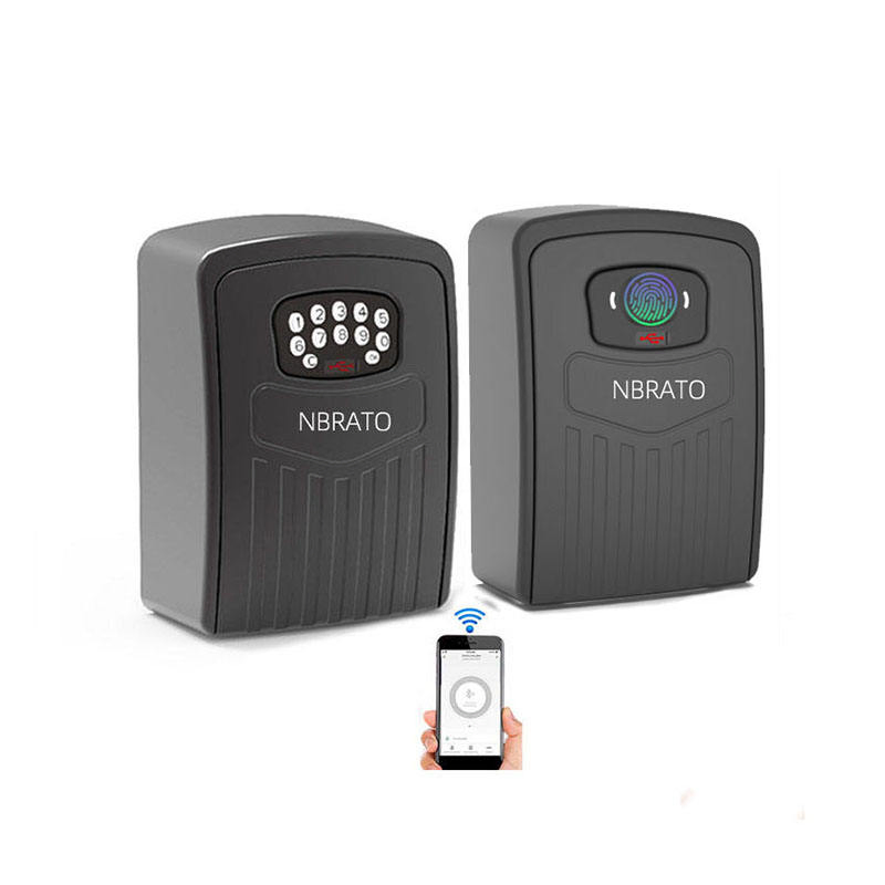 Wall Mounted Bt Electronic Combination Fingerprint Key Storage Smart Key Lock Box for Real Estate