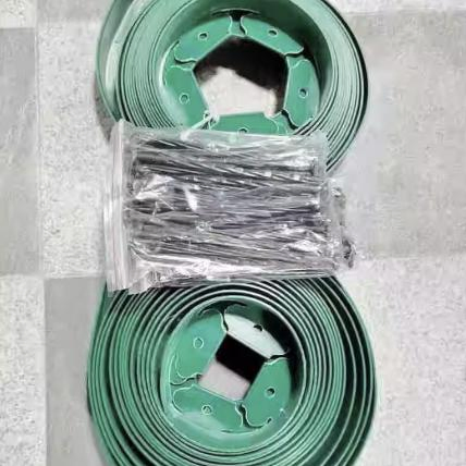 PE Green Grass and Stone Isolation Belt Stone Barrier Plastic Landscaping Green Tape