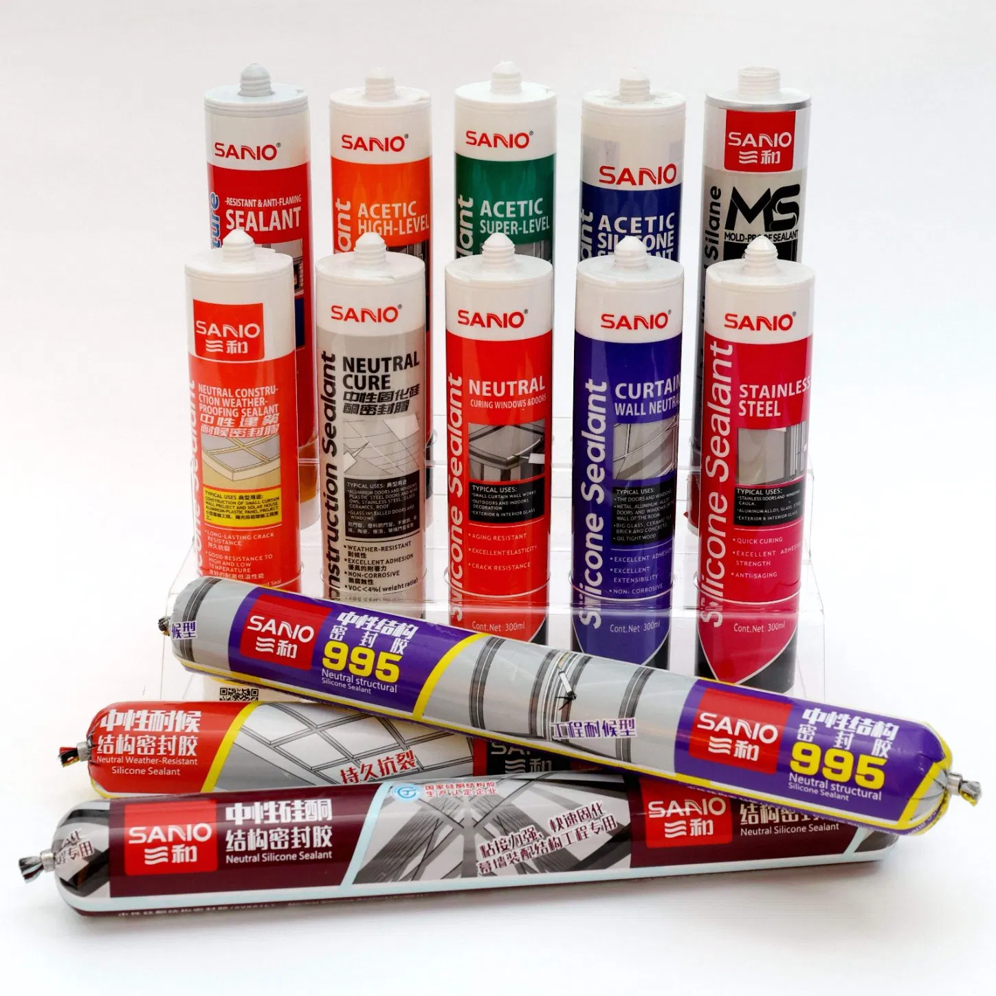 Manufacture for Silicone Sealant All Types for Construction One Stop Service Fast Cured General Purpose Acetoxy Gp Acetic Silicone Sealant