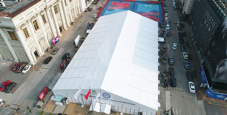 Double Tents with Circular Roof Top