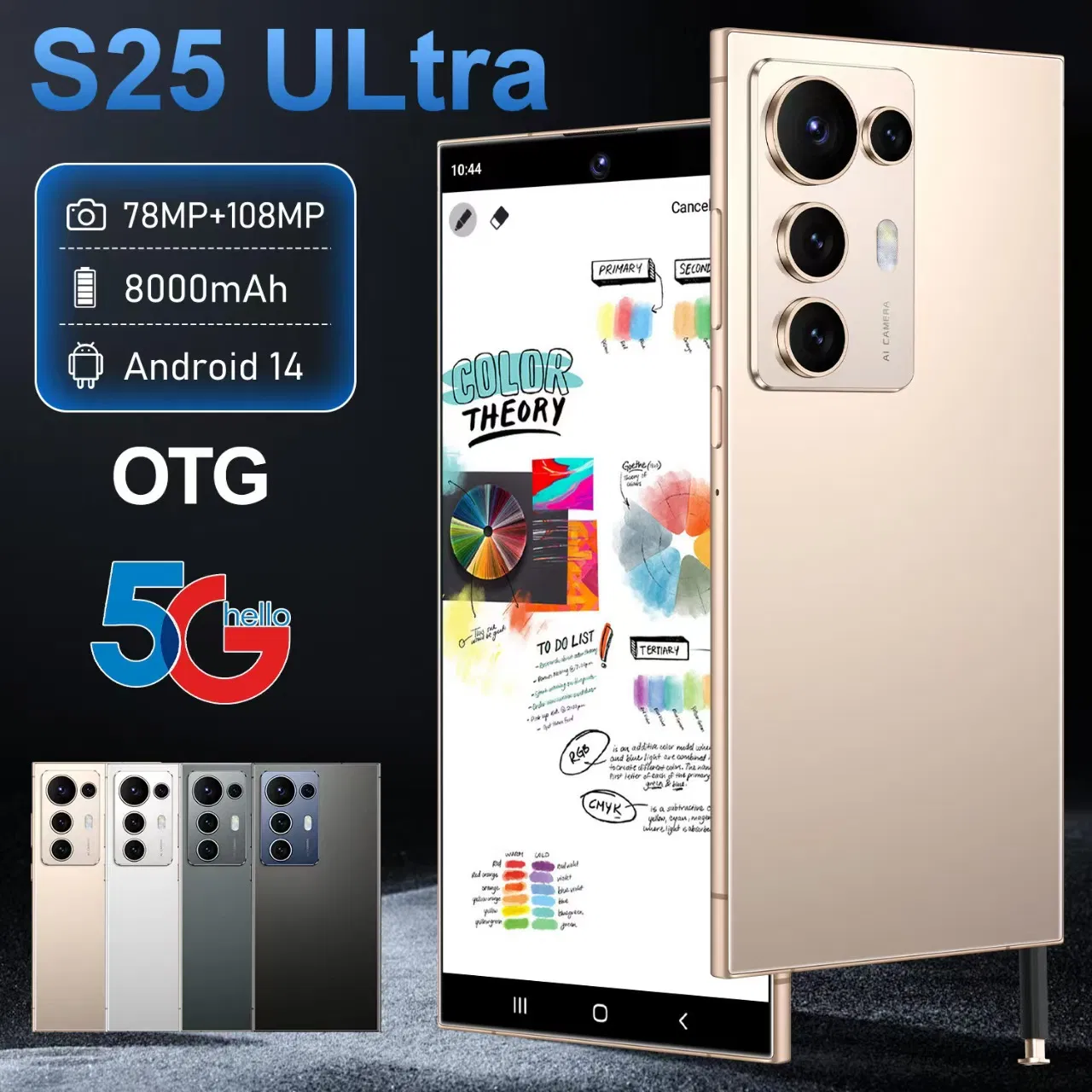 New Original S25 Ultra 5g Smartphone Big Screen Mobile Phone Android 14 Smart Phone 8000mAh Dual SIM Gaming Cell Phone