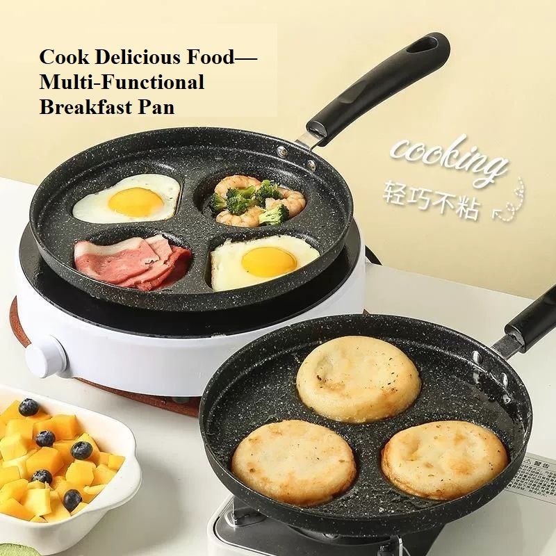 Maifan Stone Egg Fryer - Premium Non-Stick Small Frying Pan for Heart-Shaped Breakfast, Fried Eggs & Egg Burgers