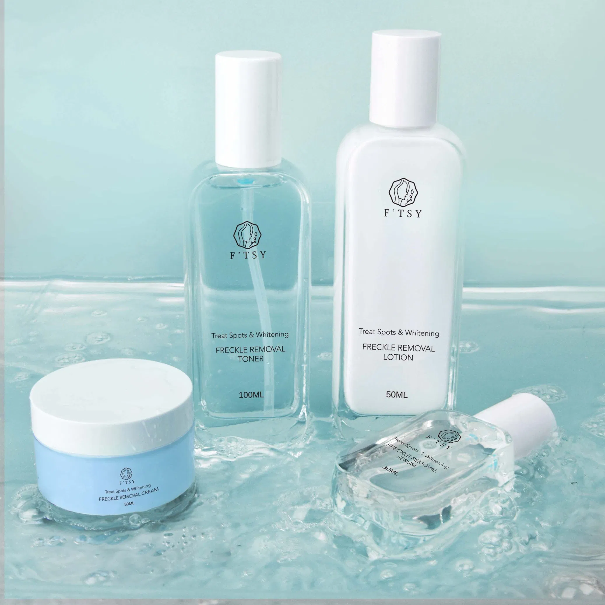 Private Label Freckle Removal Kit Natural Hydrating Moisturizing Skin Care Set