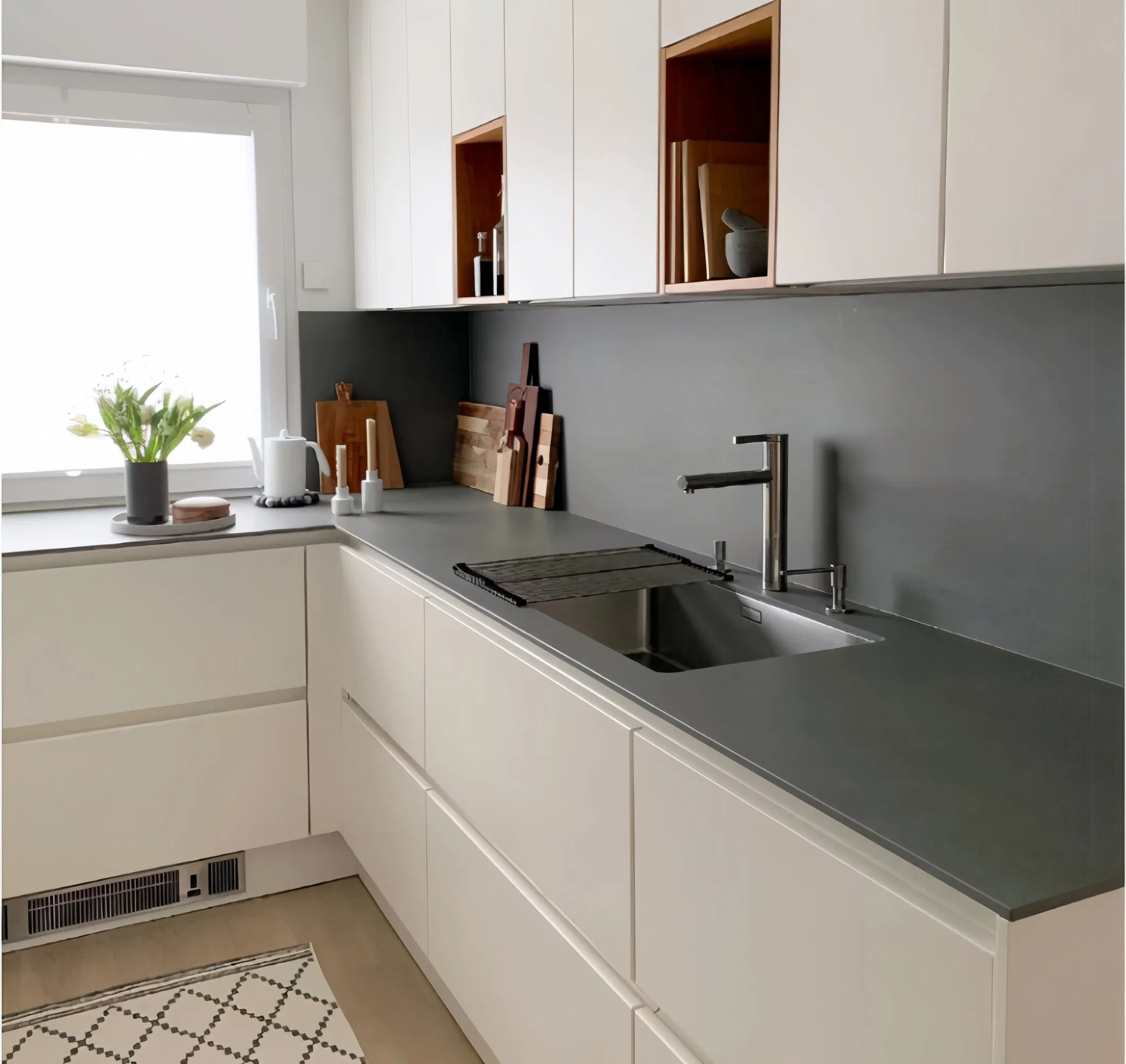 Fireproof Aluminum Honeycomb Panel Modern Kitchen Cabinets