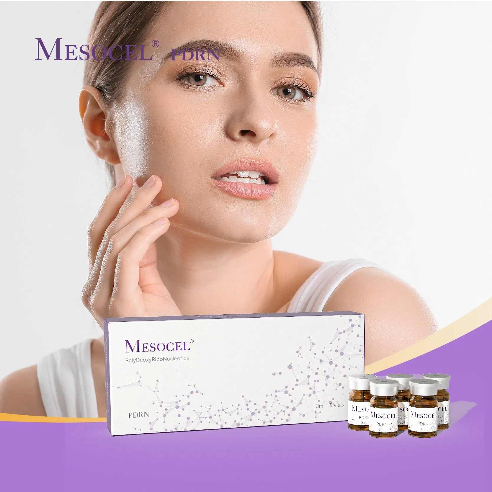 Pdrn Salmon DNA Korea Anti Aging Facial Skin Booster Ampoule Skin Care Ser