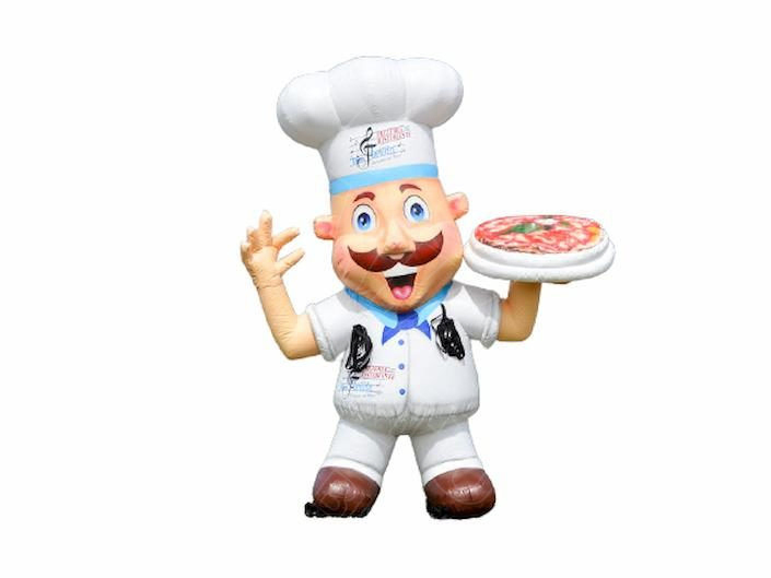 Giant Inflatable Pizza Man Balloon Eyecatching Chef Model for Promoting Food Stores and Events Inflatable Halloween Model Balloon-Inflatable