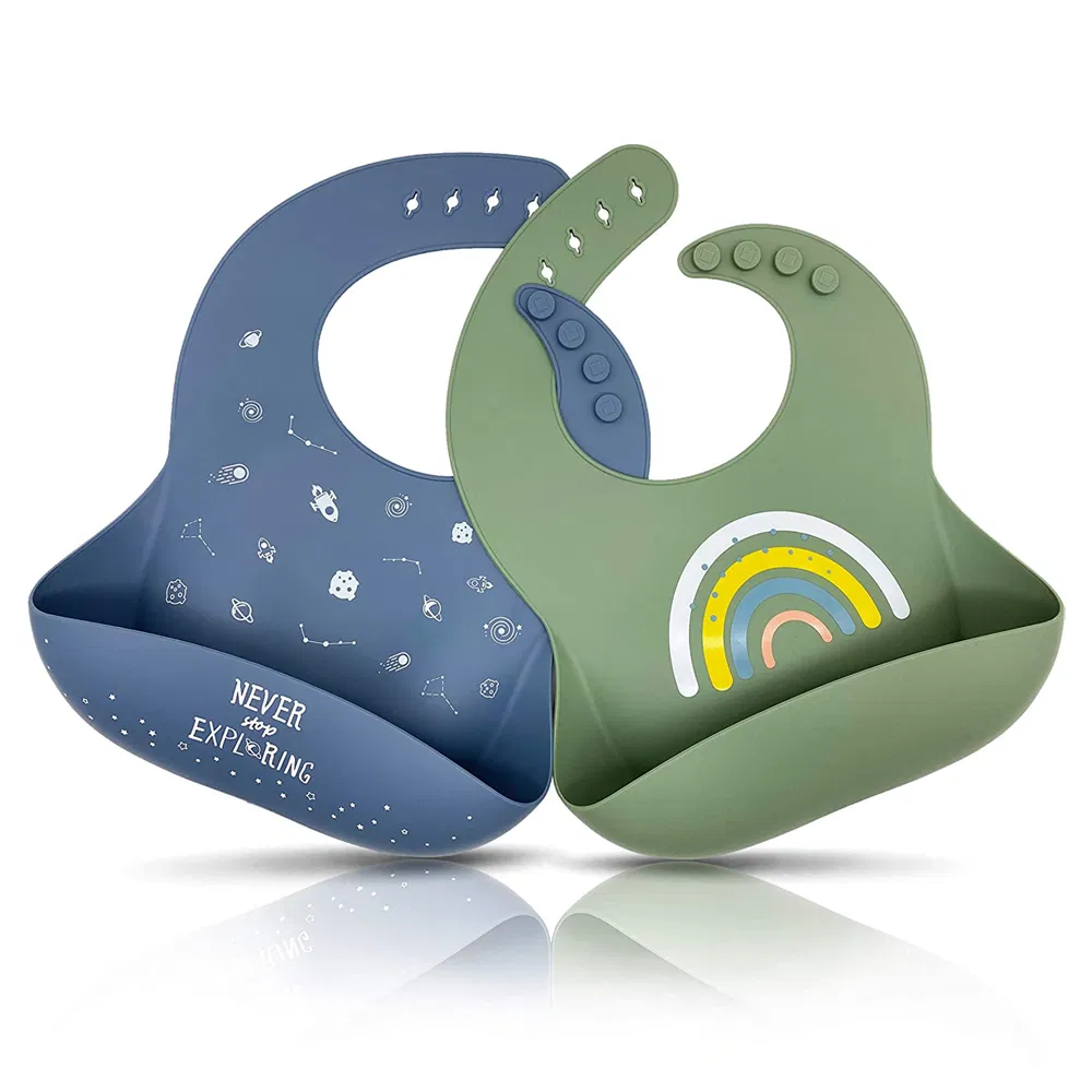 The Industry and Trade Integrated Factory Produces Lightweight and Tender Silicone Bibs