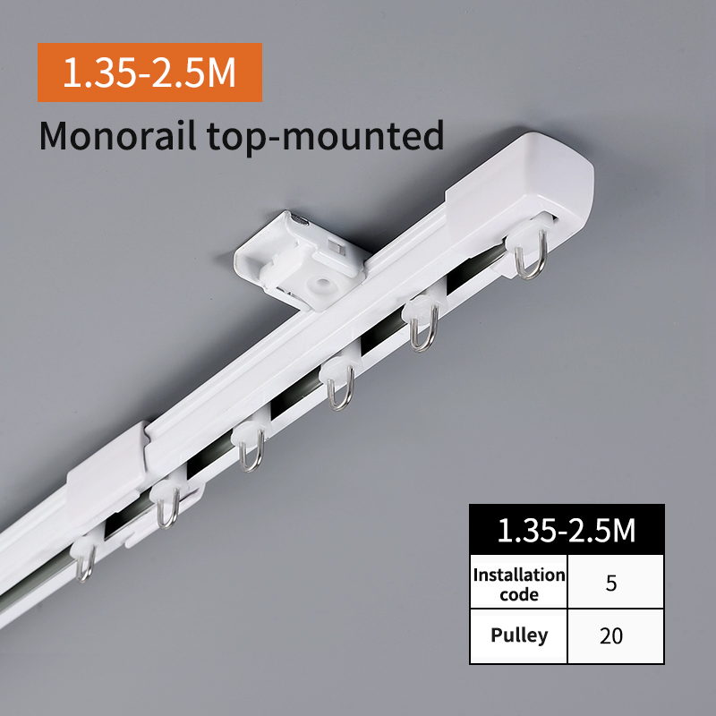 Durable Modern Style Hotel Windows with Top/Side Mounted Retractable Curtain Tracks