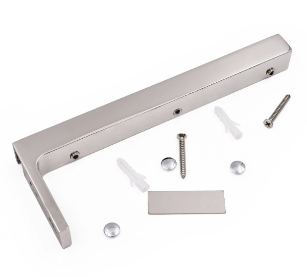 Modern Stainless Steel Bath Glass Shower Room L Bracket