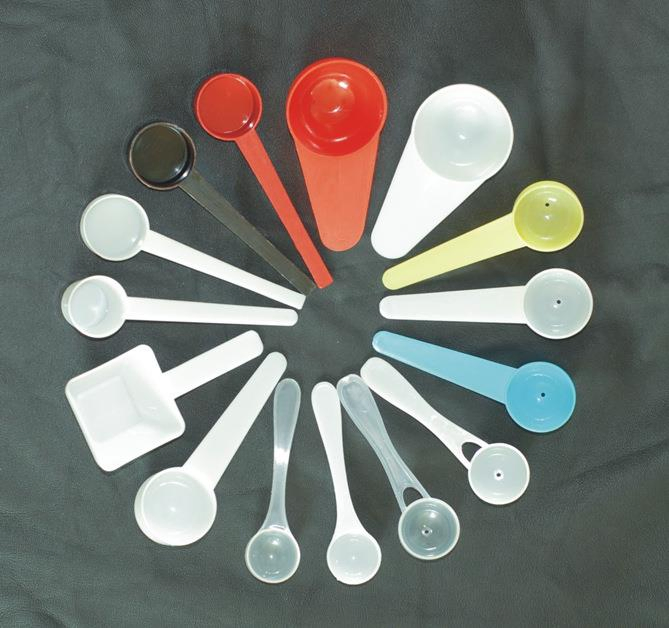 P&M Protein Powder Scoop White Clear Color Plastic Small Scoop