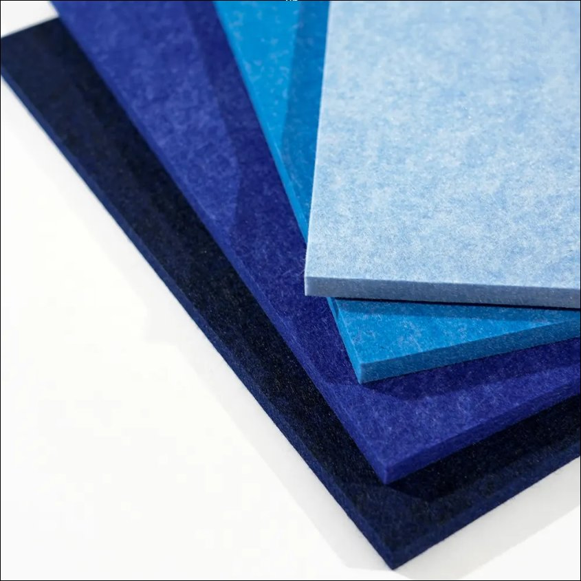 Stylish 9mm/12mm Colorful Acoustic Panel 100% Pet Felt for Auditorium Soundproofing