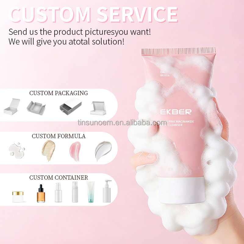 Customized Logo Moisturizing Smoothie Facial Wash Refining Pores Soothing Repairing Pdrn Deep Cleansing Facial Cleanser