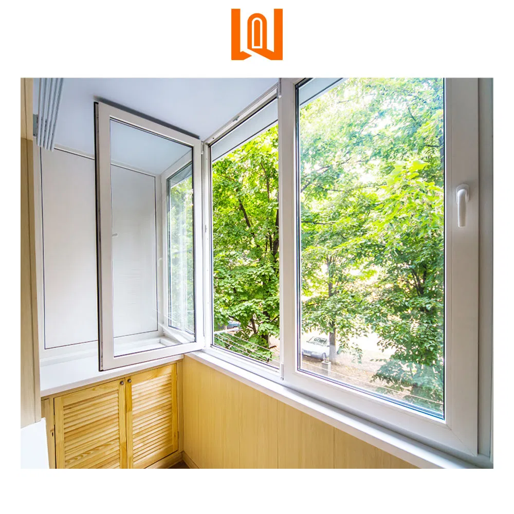 Wanjia Wholesale Home French White Plastic Glass Window UPVC Casement Window