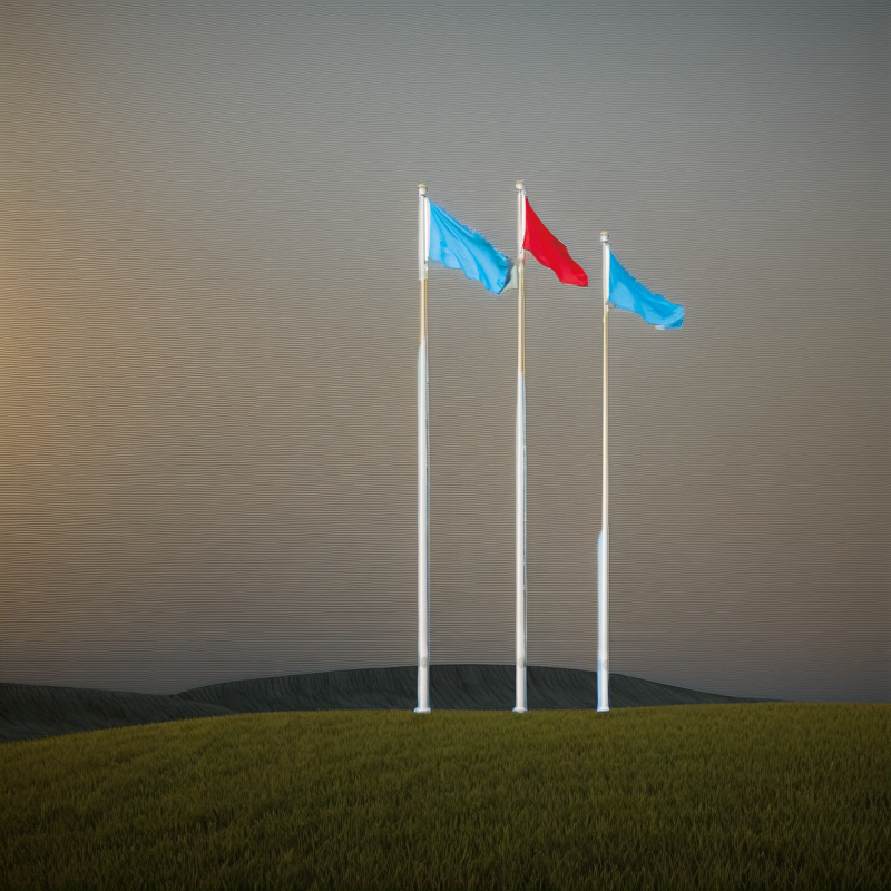 Tapered Aluminum Flag Mast with Powder Coating