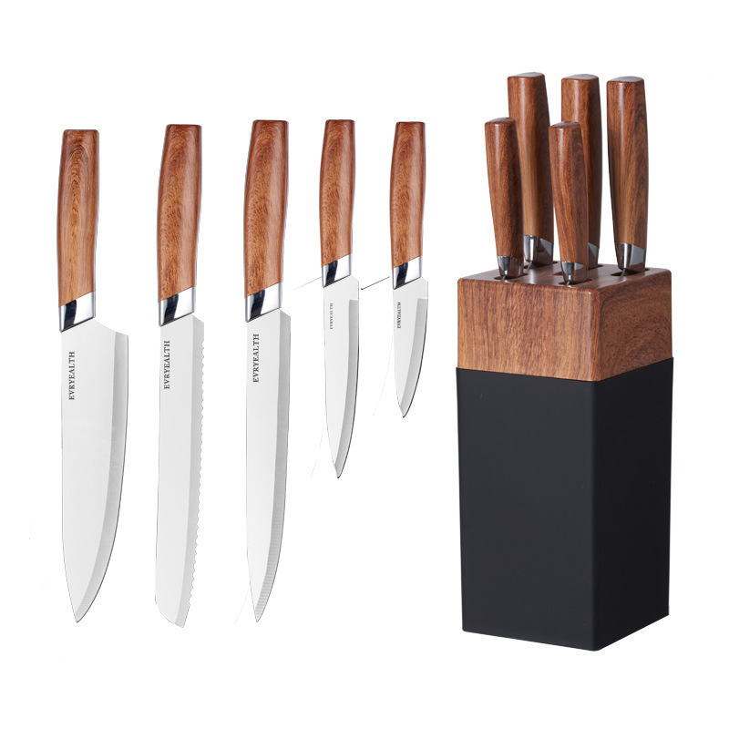 New Wood Handle Stainless Steel Kitchen Chef Knife Set/Ceramic Knife