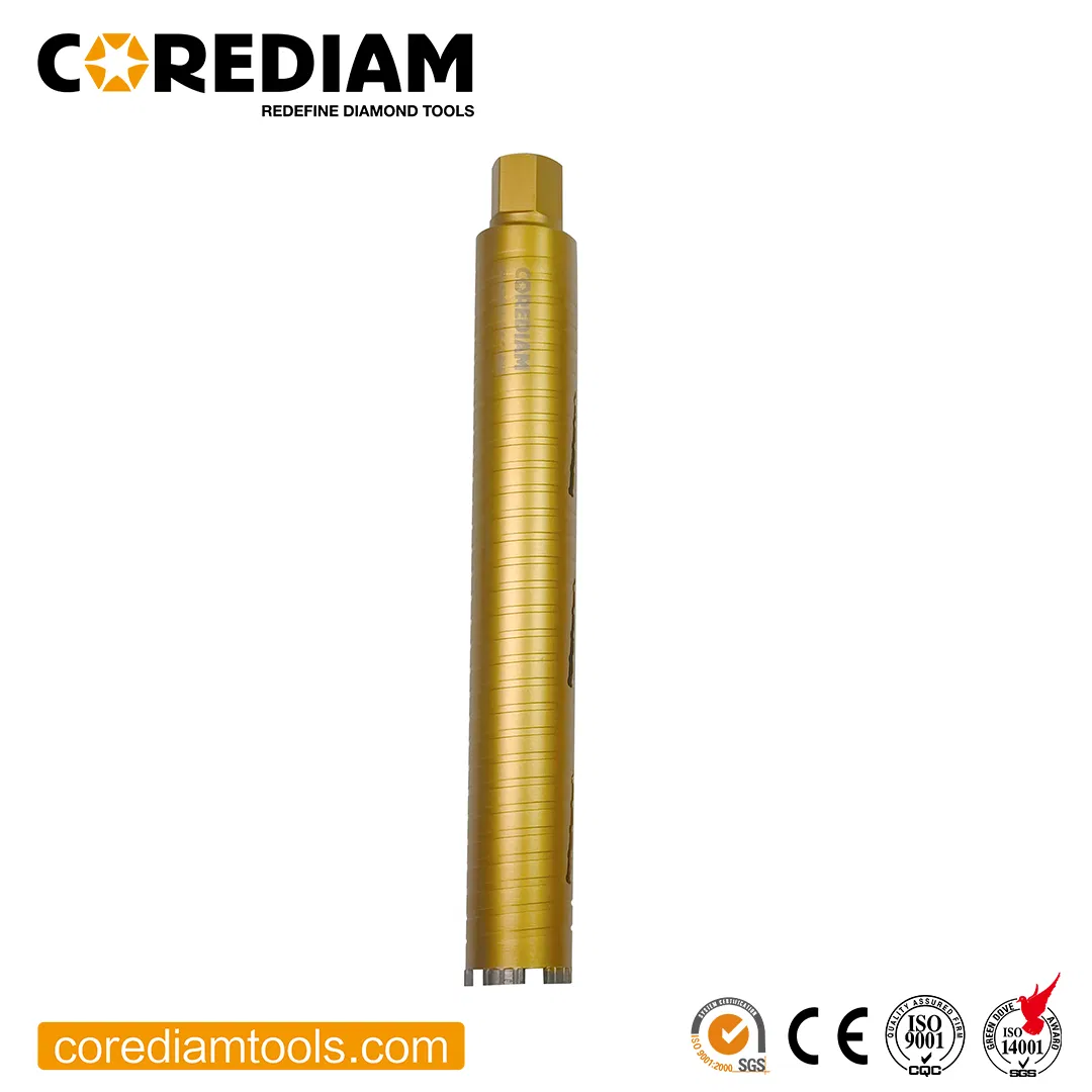 Алмазные коронки для сухого бурения с микроударом