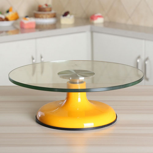 10" 12" Aluminium Cake Decorating Turntable Revolving Cake Stand Fondant Cake Decorating Tools