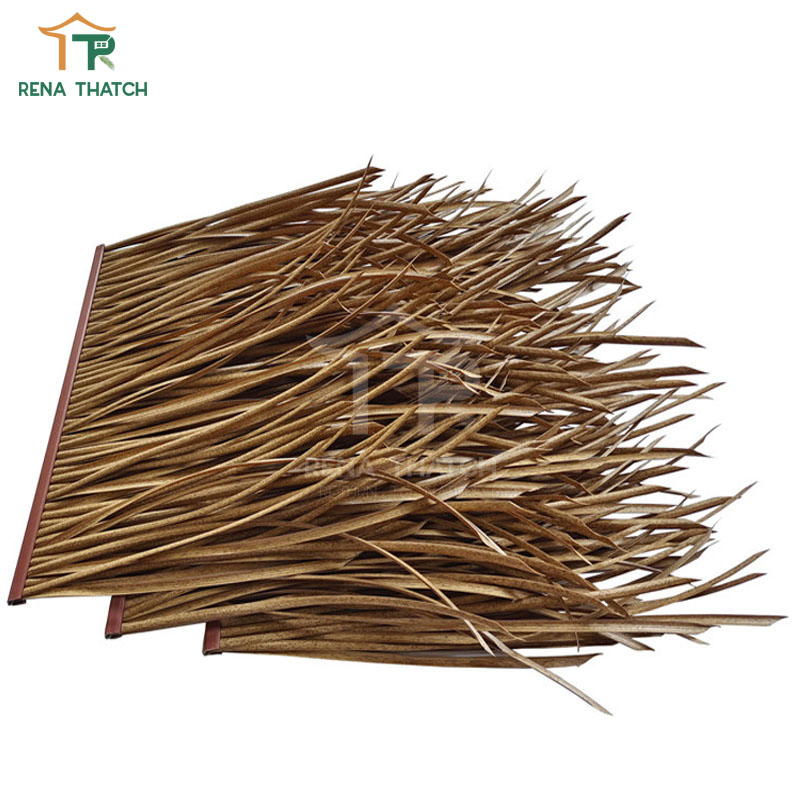 Decorative Plastic Palm Leaves Synthetic Reed Artificial Thatch for Pavilion