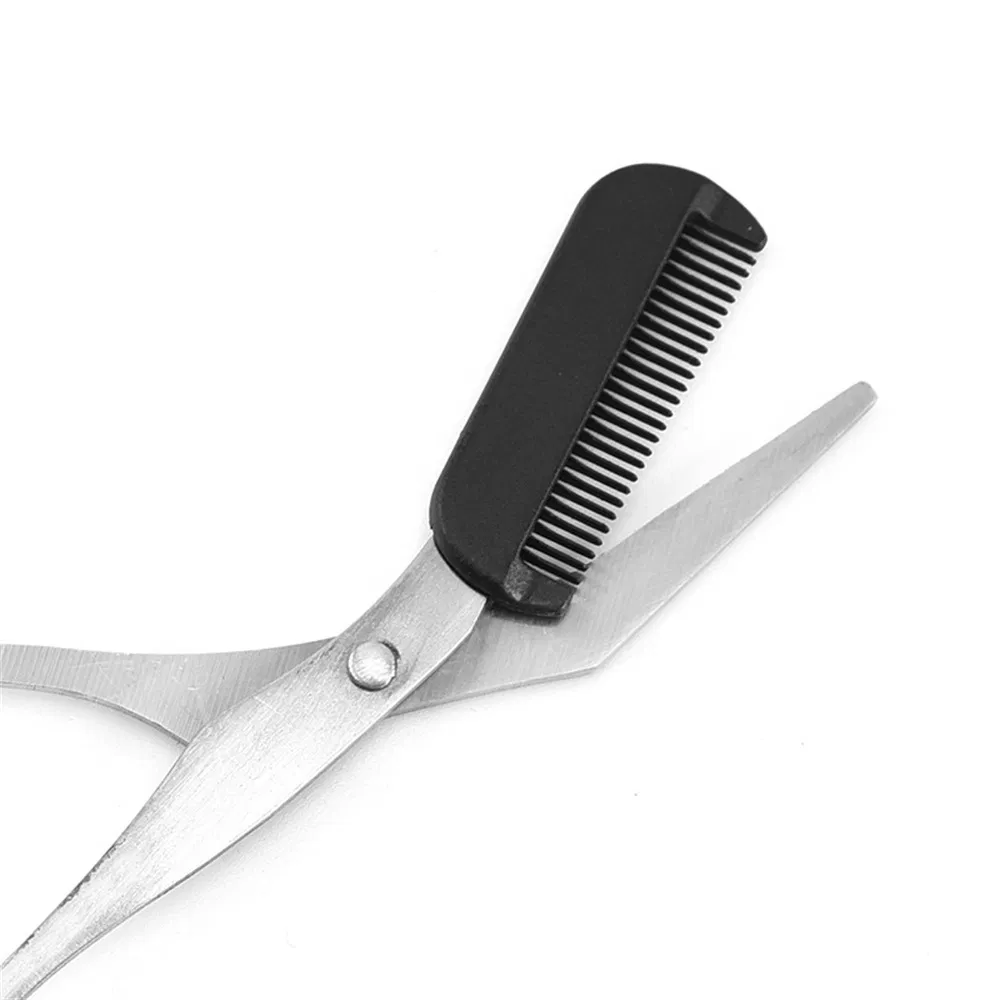 Hot Sale Stainless Steel Eyebrow Trimming Scissors with Eyebrow Comb