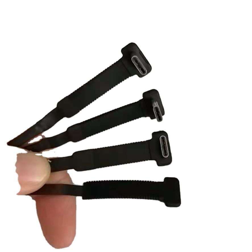 Customized Ultra Thin USB Extension Cable with Silicone Molding OEM ODM Flat Ribbon Data Cords for Ultra Thin USB Connections