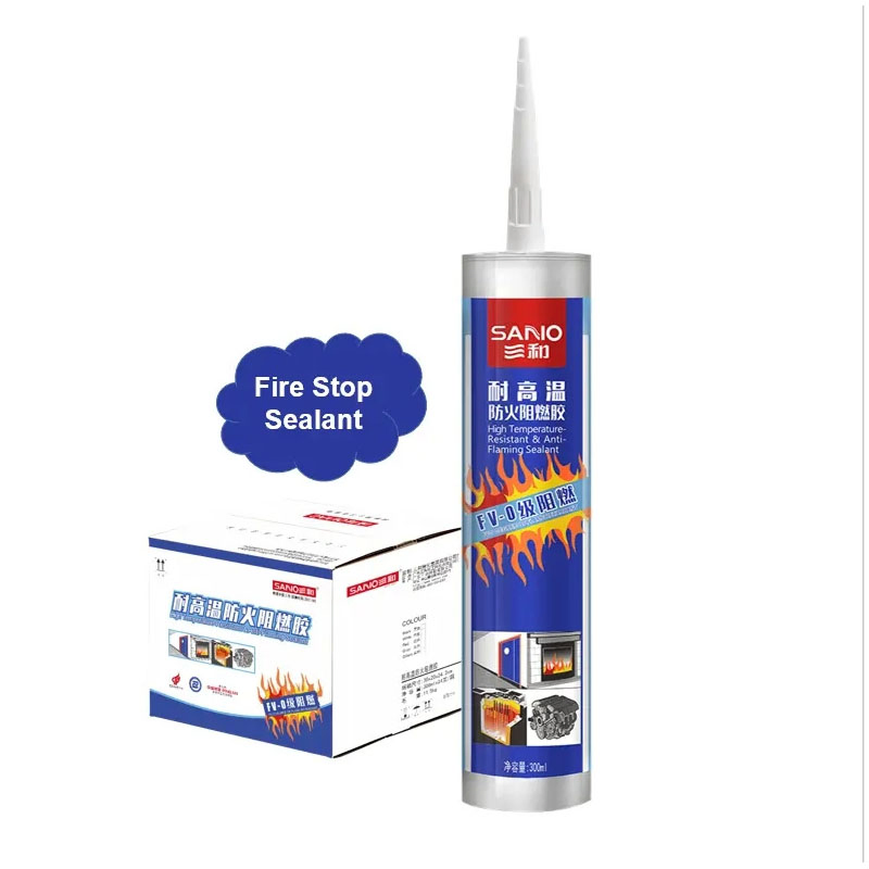 Sano High Temperature Silicone 300ml Fire Proof Neutral Building Material Adhesive Sealant