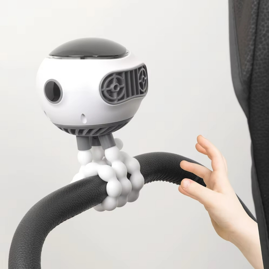 USB-Rechargeable Home Appliance Cute Mini Personal Fan with Flexible Tripod Legs for Desk Use Fan