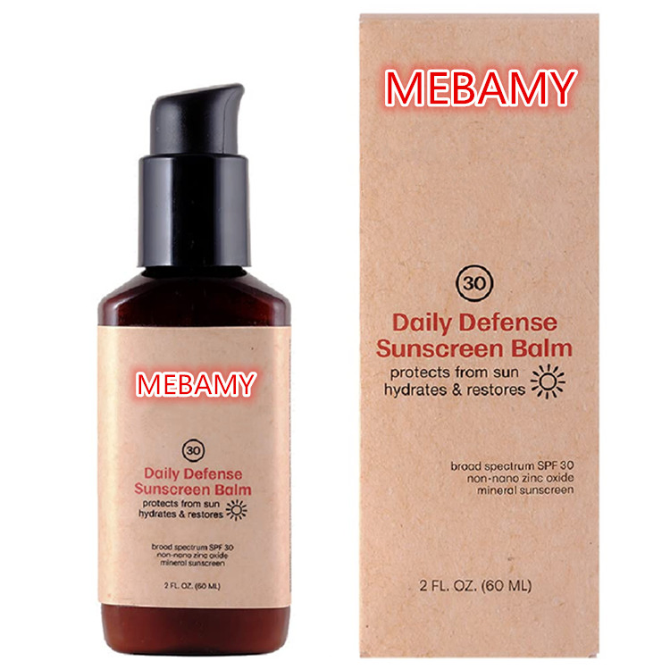 Natural Mineral Face Sunscreen SPF 30 for Smooth Skin