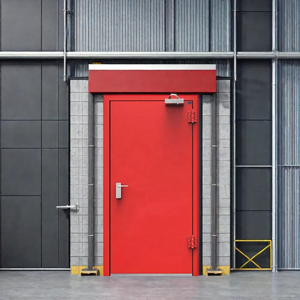 European Standard Commercial Fireproof Steel Fire Rated Metal Doors