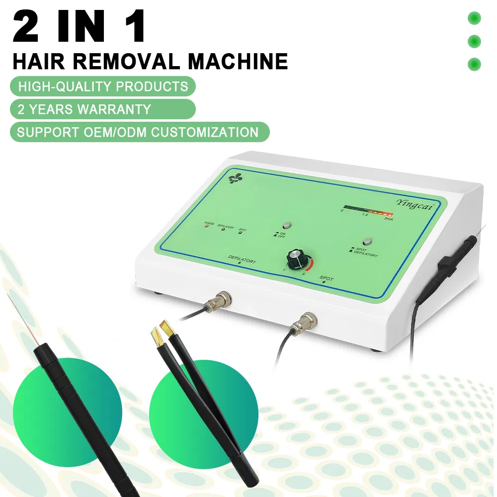 Home Body 2 in 1 Permanent Facial Tweezers Machine Face Electrolysis Pen Hair Removal Device with Micro Needle