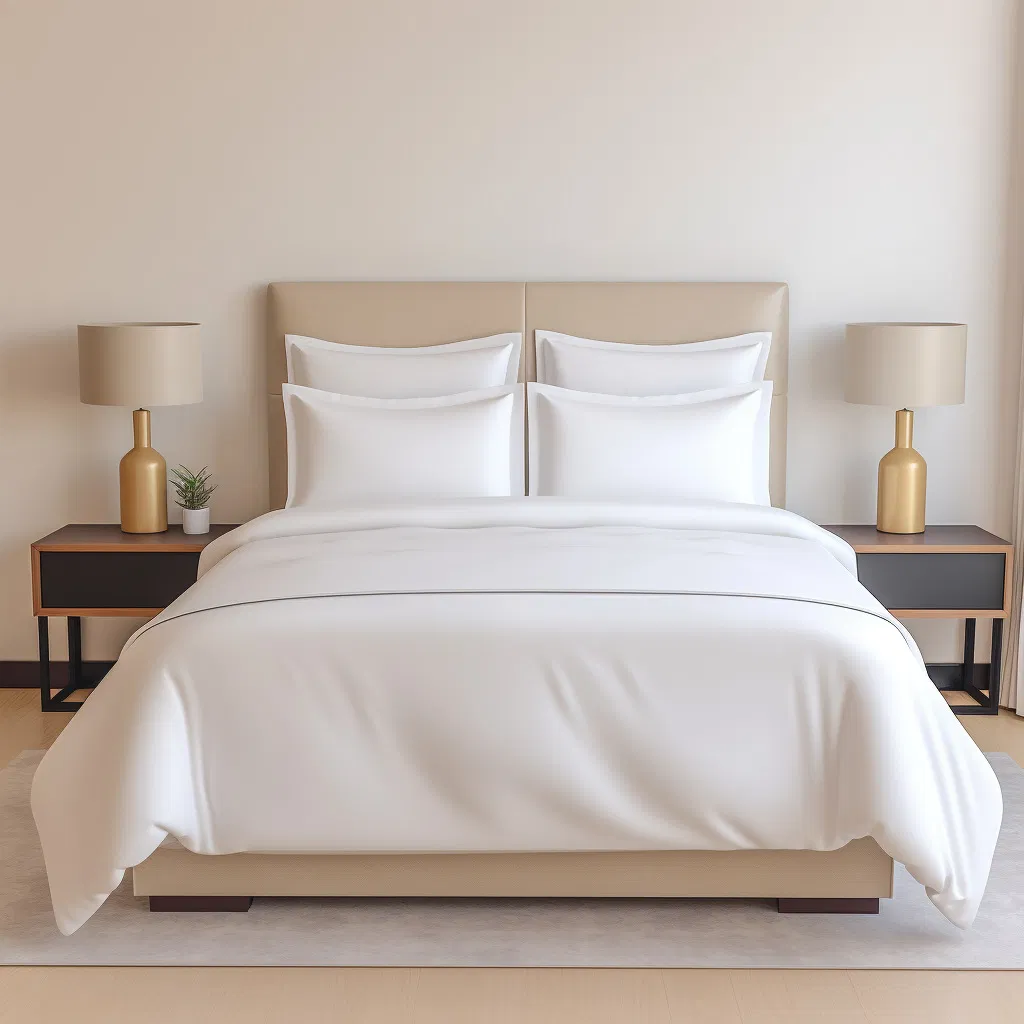 Luxury Hotel Bedding Set for 300tc Sateen and Sateen Stripe Fabric