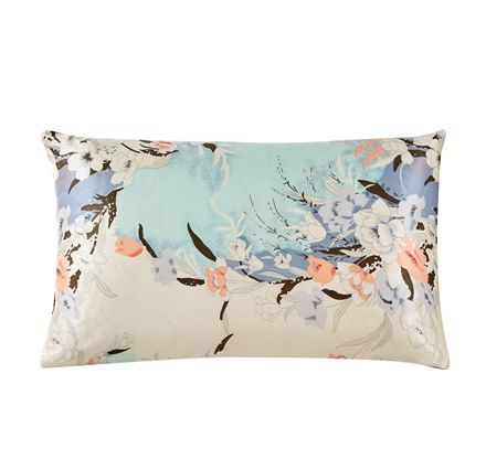 Hotsale and Popular China Customized 100% Mulberry Silk Pillowcase with Hidden Zipper Queen Size Printing Design, Flower