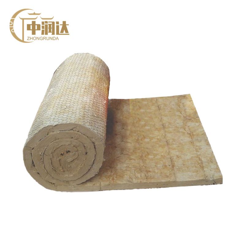100kg Density 50mm Thick Thermal Insulation Rock Wool Blanket