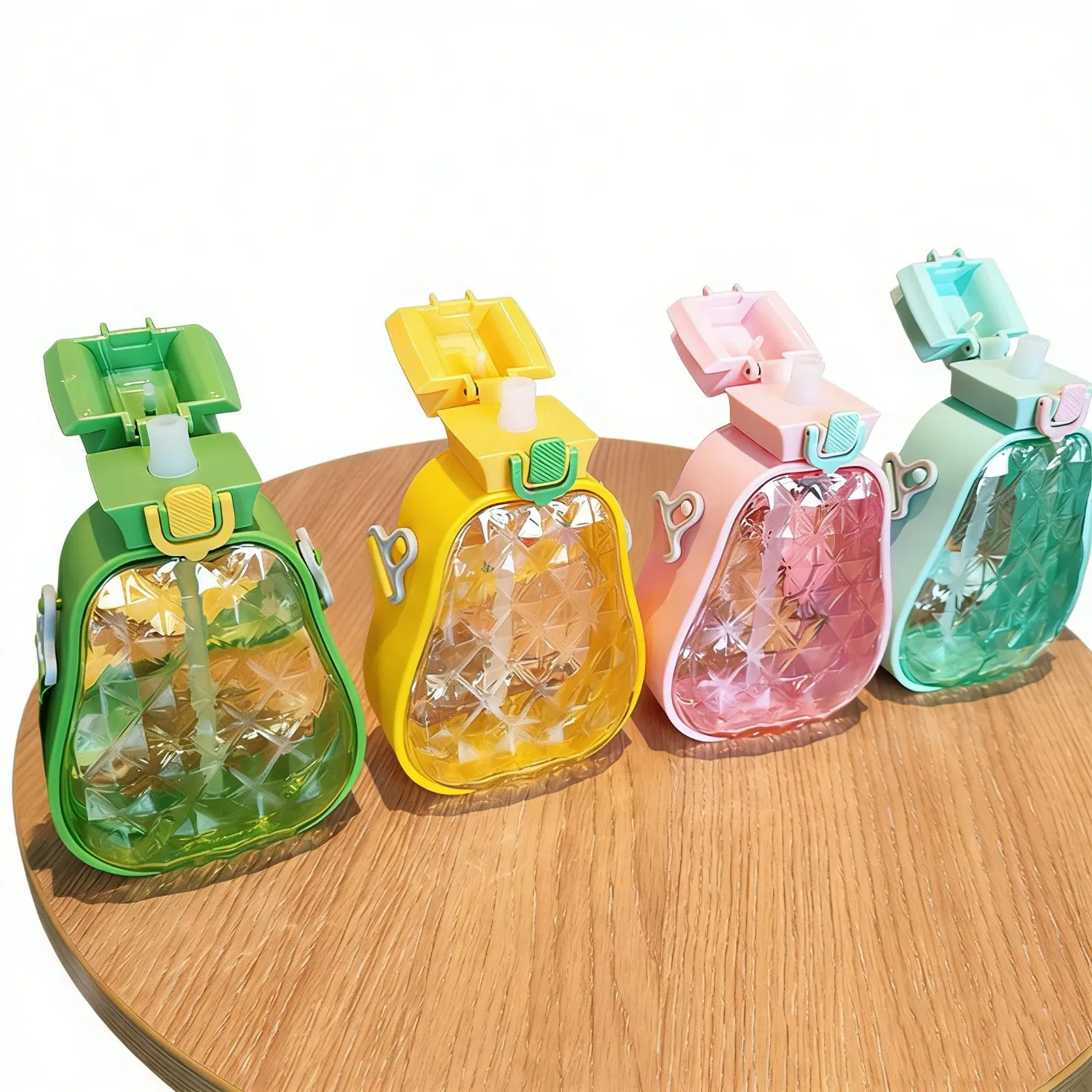 Набор спортивных бутылок с пластиковыми стаканами