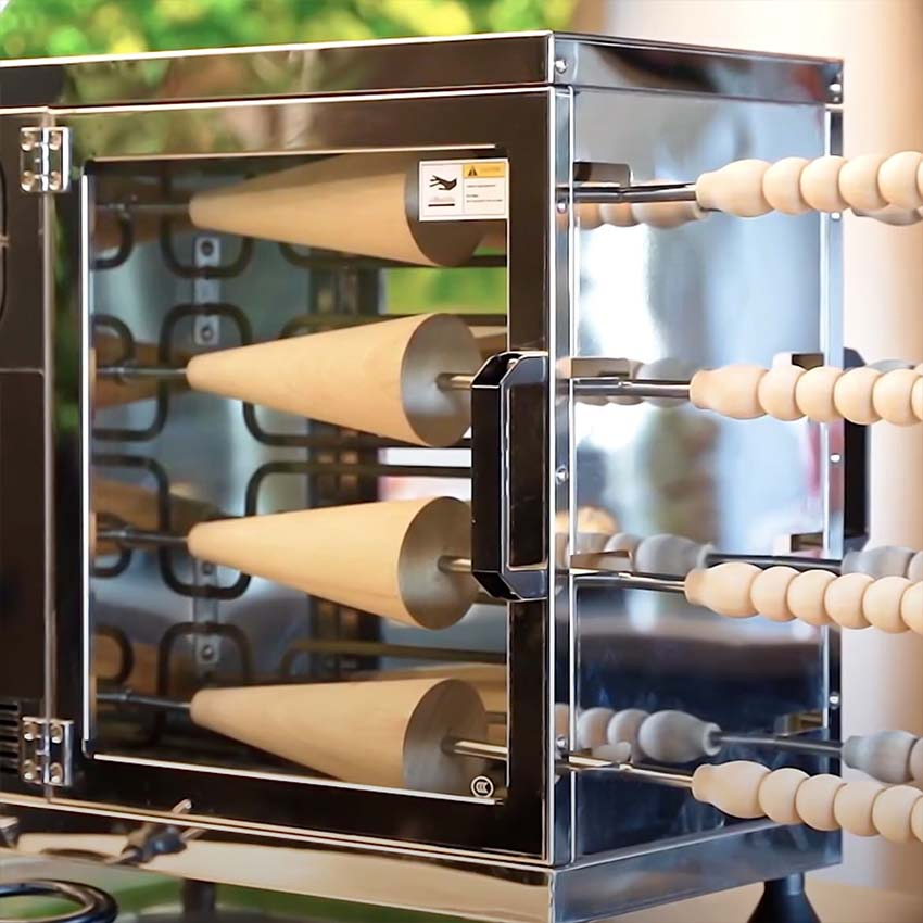 Kurtos Kalacs Chimney Cake Grill Bakery Machines Cake Commercial Baking Oven